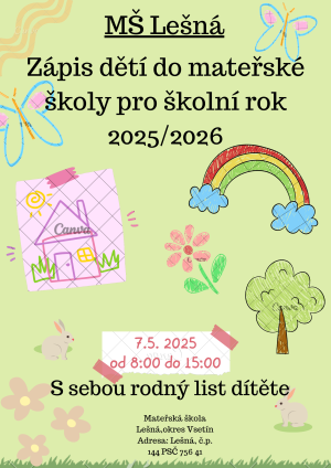 Pozvánka k zápisu